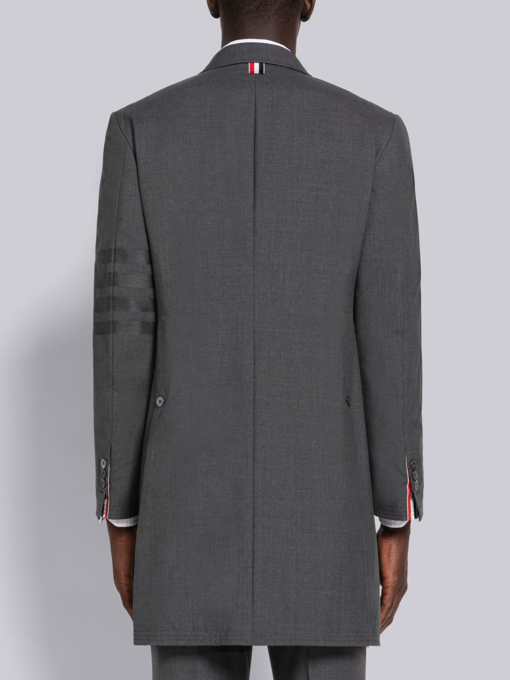 Thom Browne PLAIN WEAVE 4-BAR CHESTERFIELD Uomo Cappotti Grigie | BBU66U34015