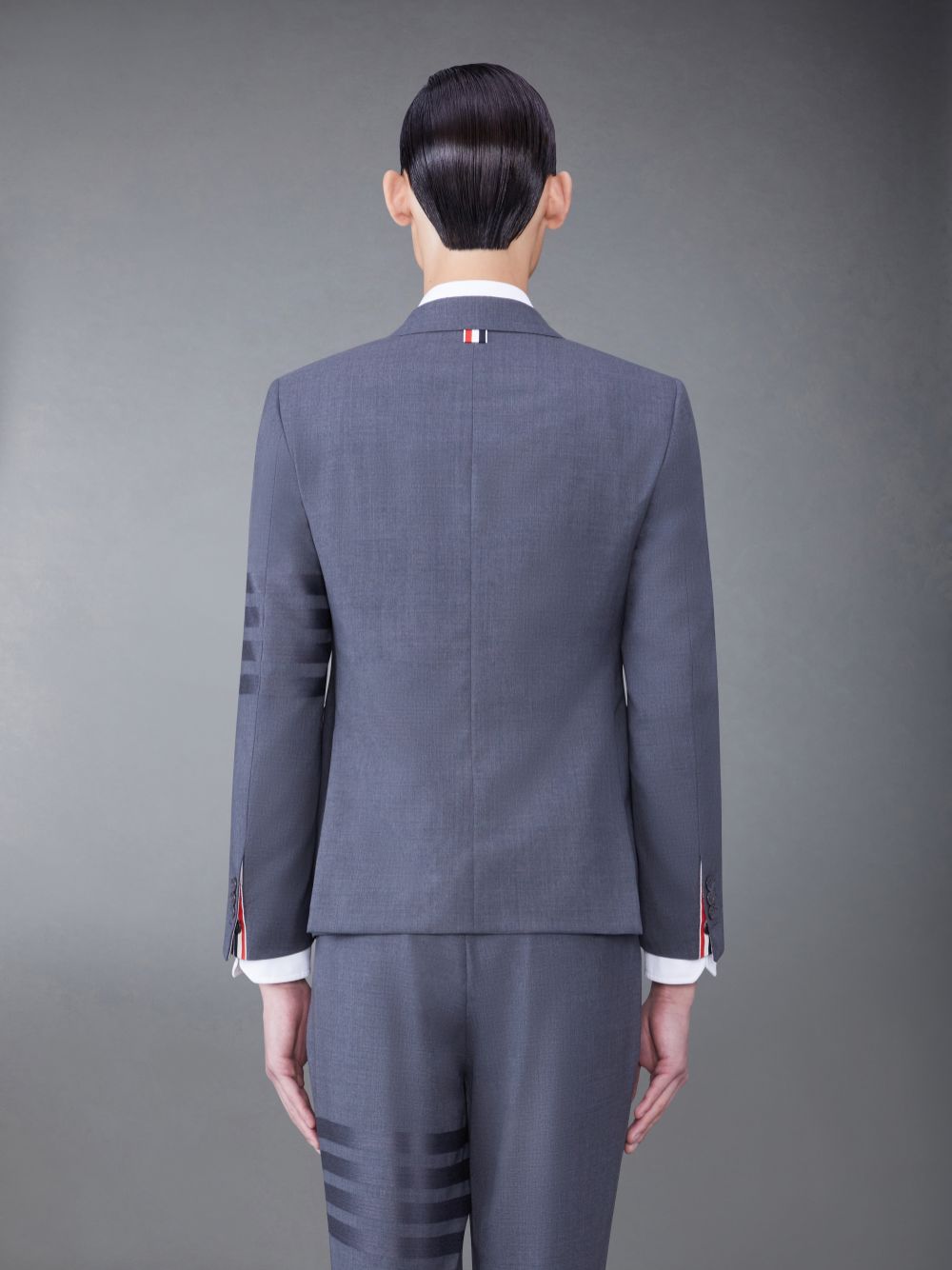 Thom Browne PLAIN WEAVE SUITING 4-BAR CLASSIC SPORT Uomo Cappotti Grigie | IEH86E62971