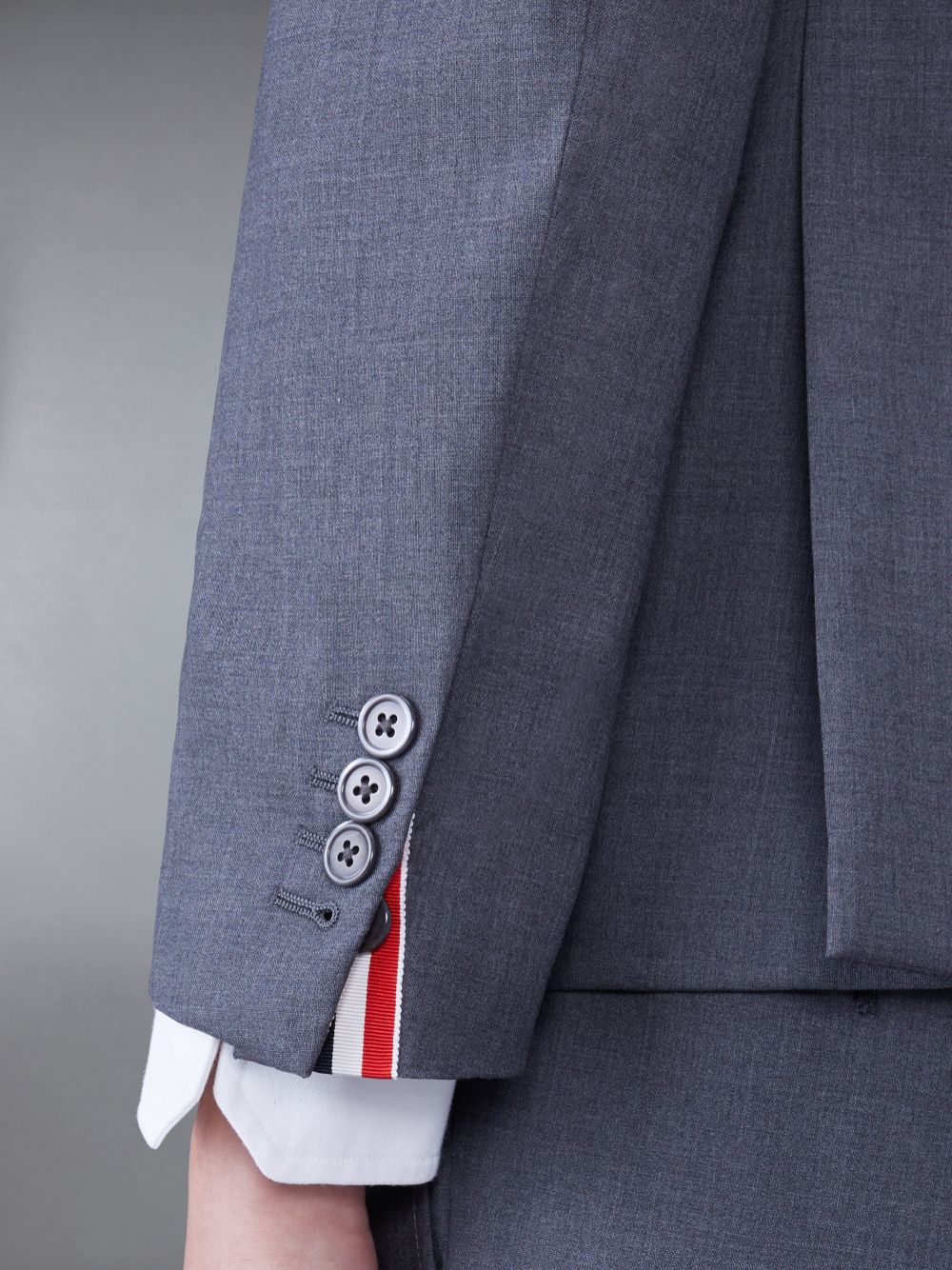 Thom Browne PLAIN WEAVE SUITING 4-BAR CLASSIC SPORT Uomo Cappotti Grigie | IEH86E62971