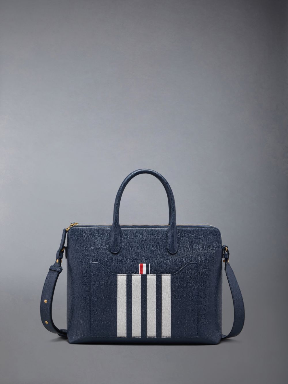 Thom Browne Pebble Grain 4-Bar Donna Borse Da Lavoro Blu | EOZ16X50766