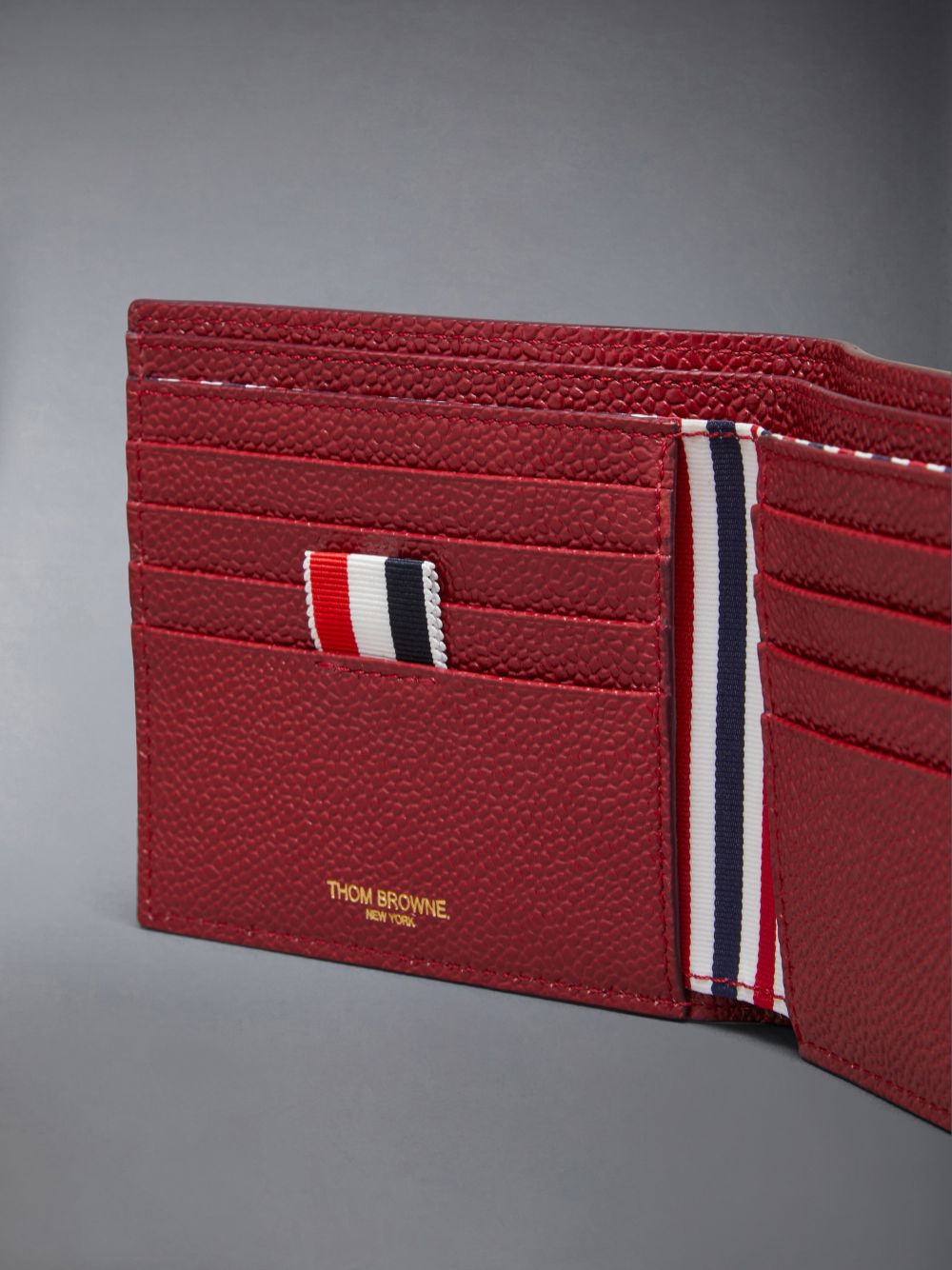 Thom Browne Pebble Grain Bifold Donna Portafogli Rosse | HDE03U97650