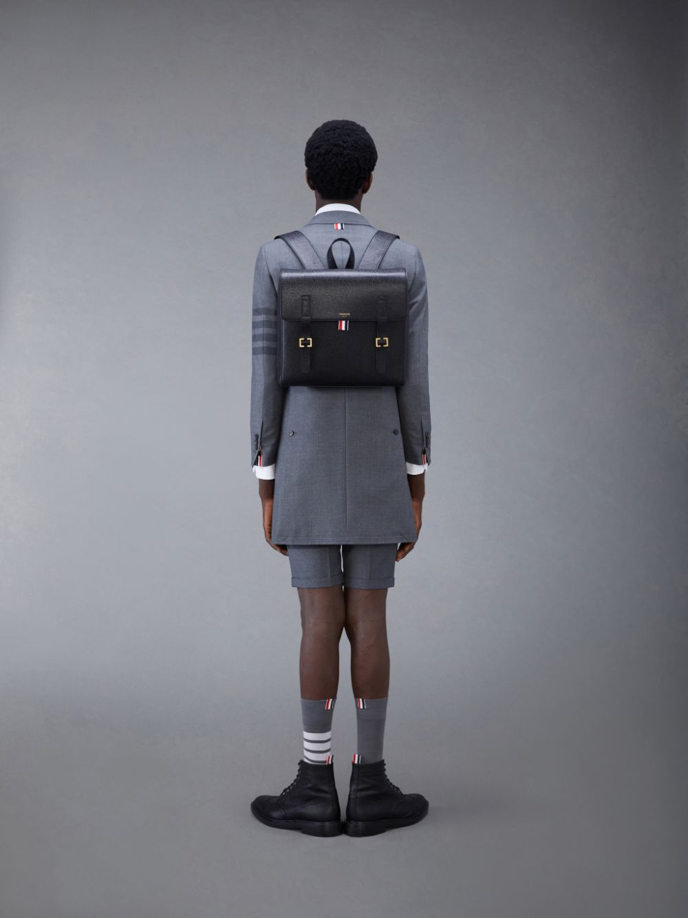 Thom Browne Pebble Grain Book Donna Zaini Nere | FAI74B74870