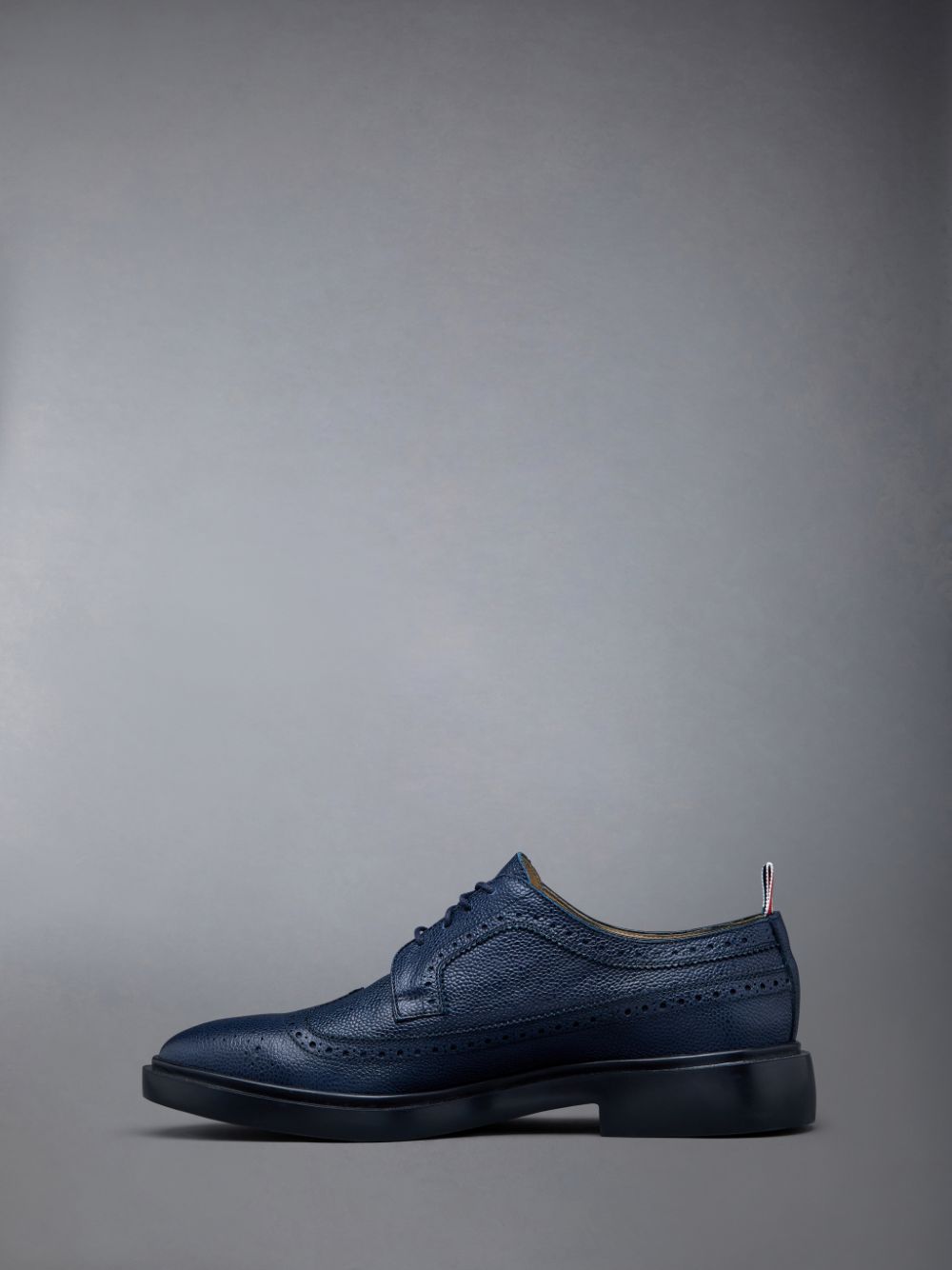 Thom Browne Pebble Grain Leather Longwing Uomo Scarpe Brogue Blu | YDL39W42407