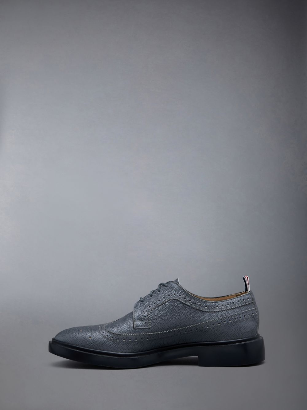 Thom Browne Pebble Grain Leather Longwing Uomo Scarpe Brogue Grigie | LPB22Y48311