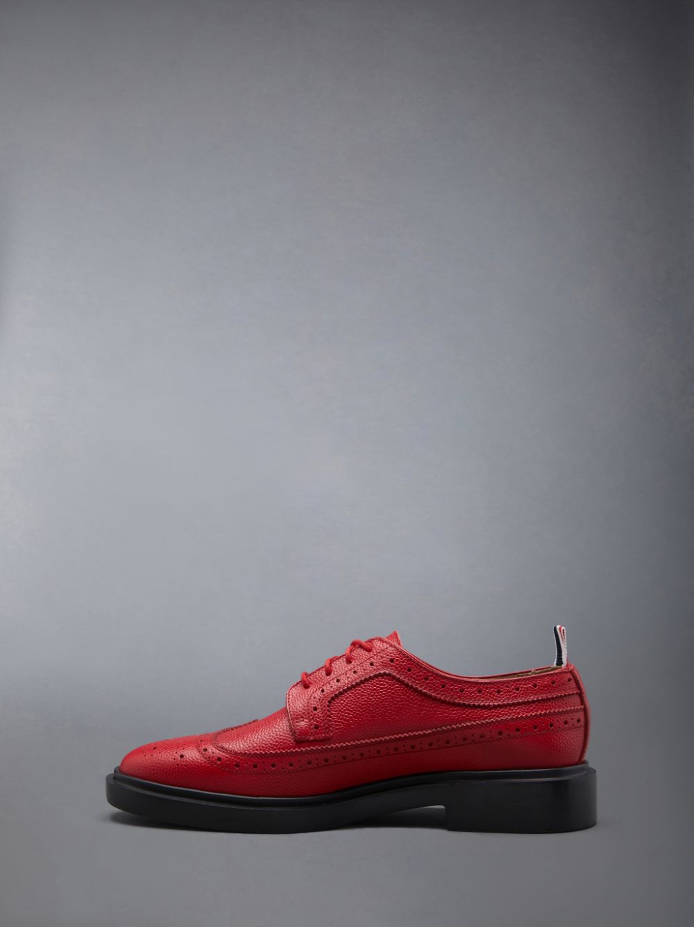 Thom Browne Pebble Grain Leather Longwing Donna Scarpe Brogue Rosse | RFE04L25003