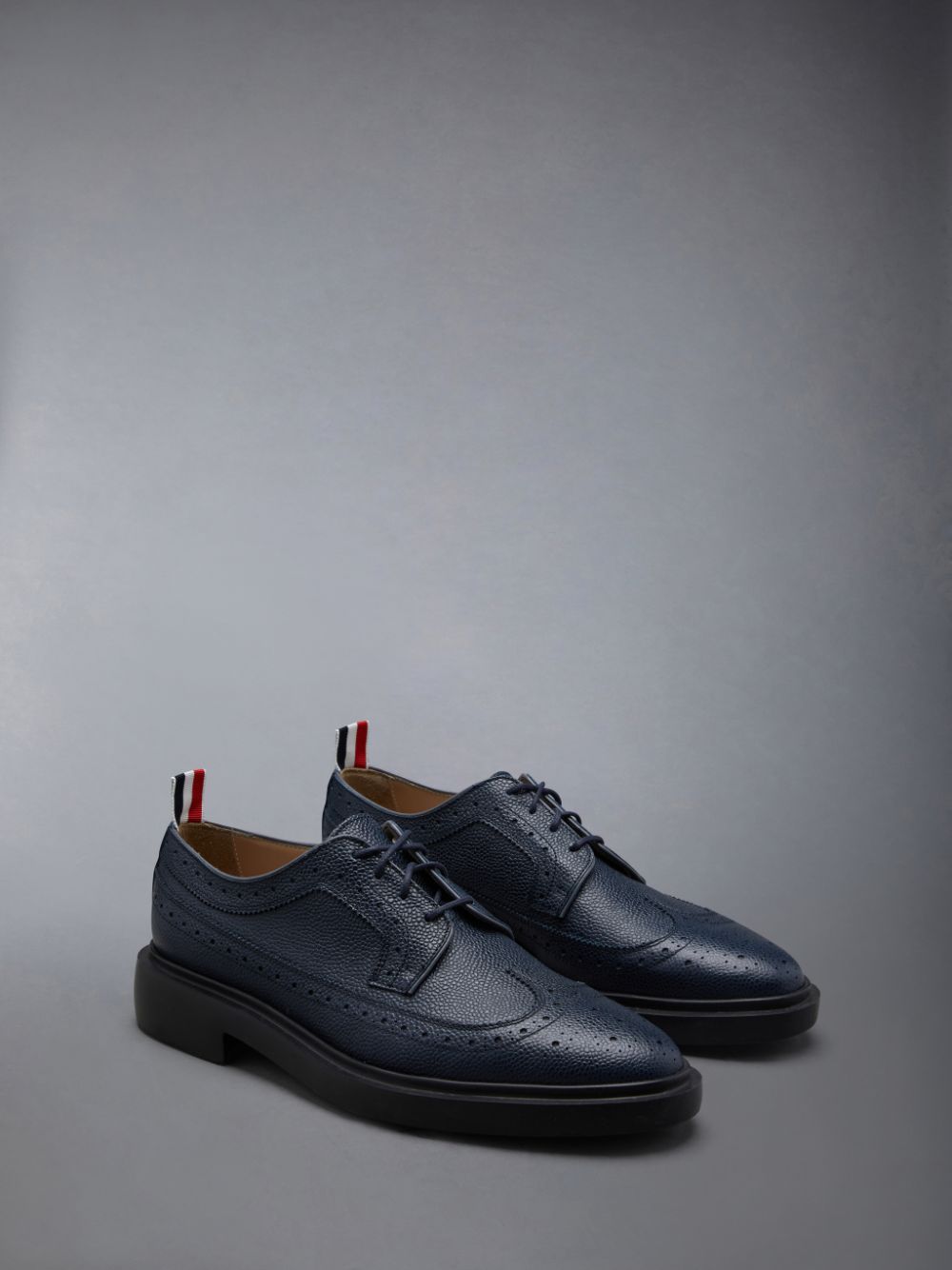 Thom Browne Pebble Grain Leather Longwing Donna Scarpe Brogue Blu | MAZ46Q26826