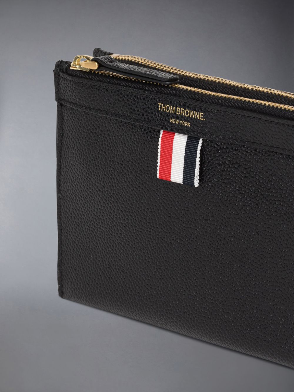 Thom Browne Pebble Grain Leather Mini Document Holder Donna Borse Crossbody Nere | FNC35Z09919