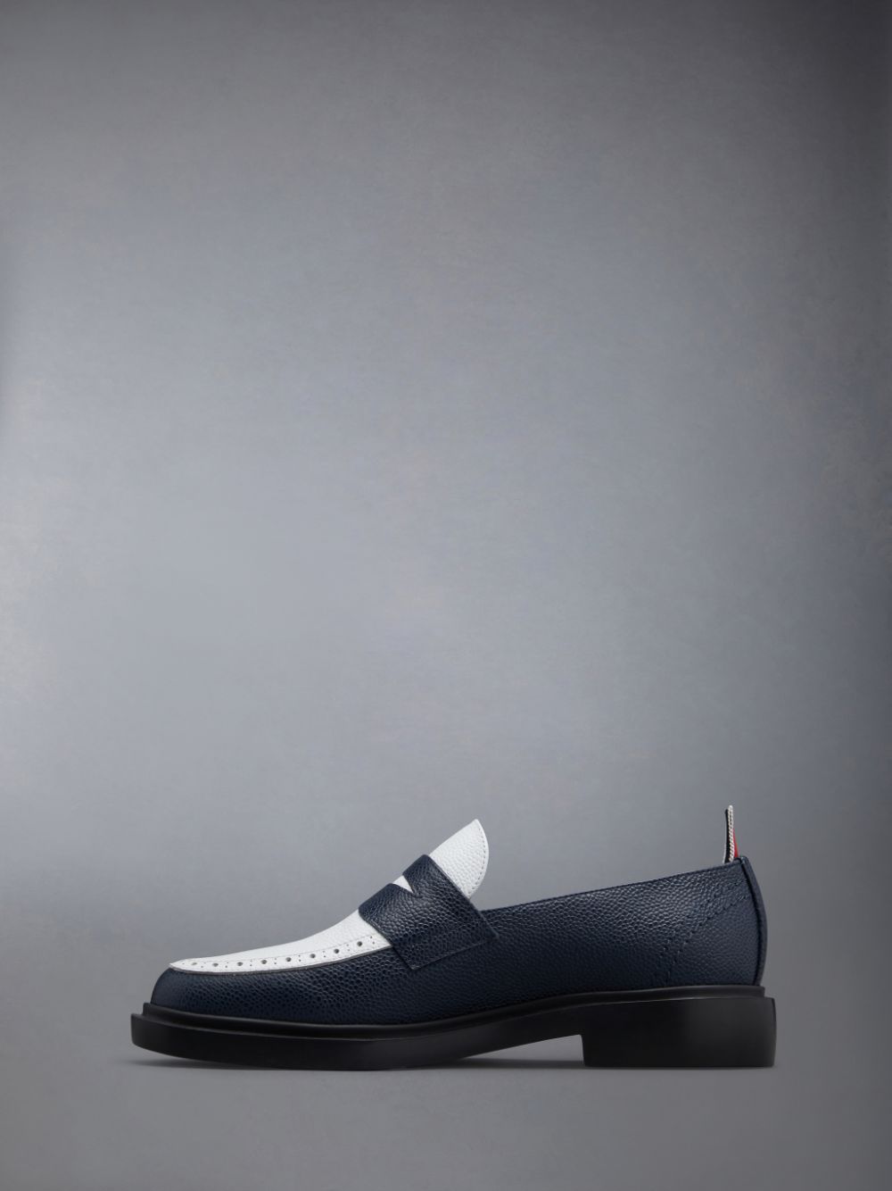 Thom Browne Pebble Grain Leather Penny Donna Mocassini Blu | WWD61R14943