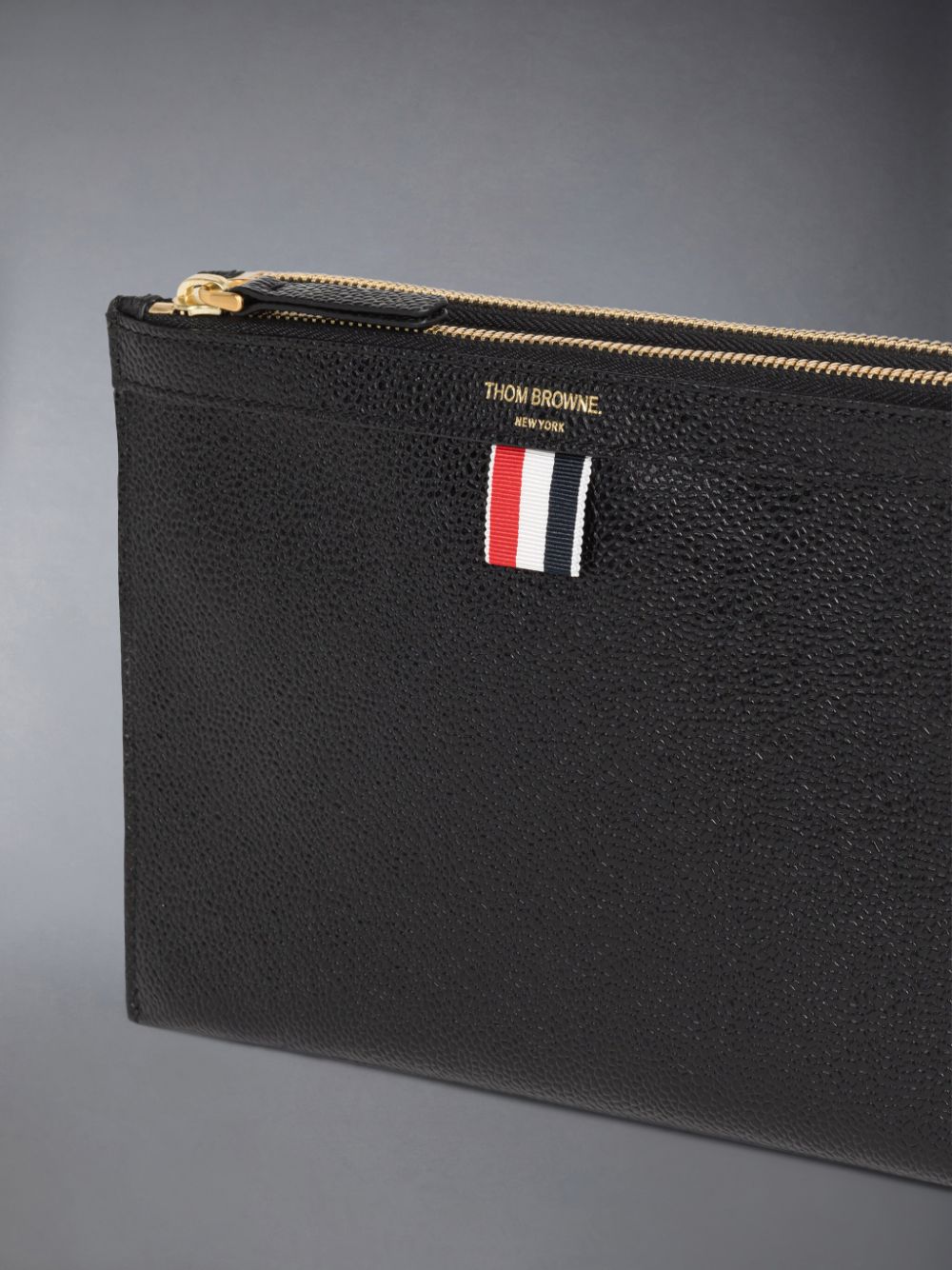 Thom Browne Pebble Grain Leather Small Document Holder Donna Borse Crossbody Nere | SJJ84X30513