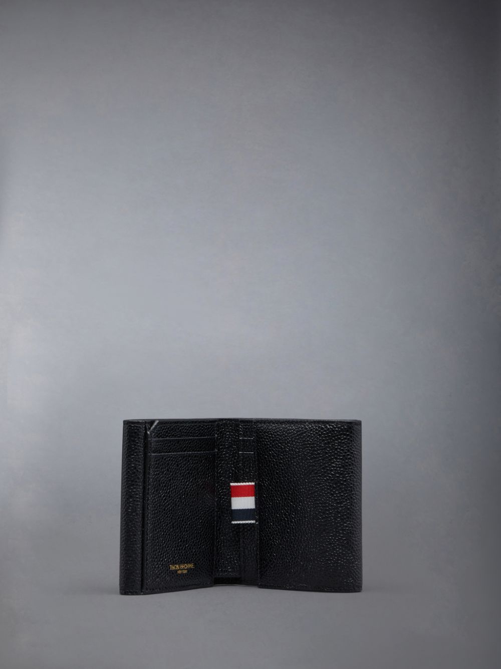 Thom Browne Pebble Grain Leather Small Purse With Coin Compartment Uomo Portafogli Nere | JHK98U26983