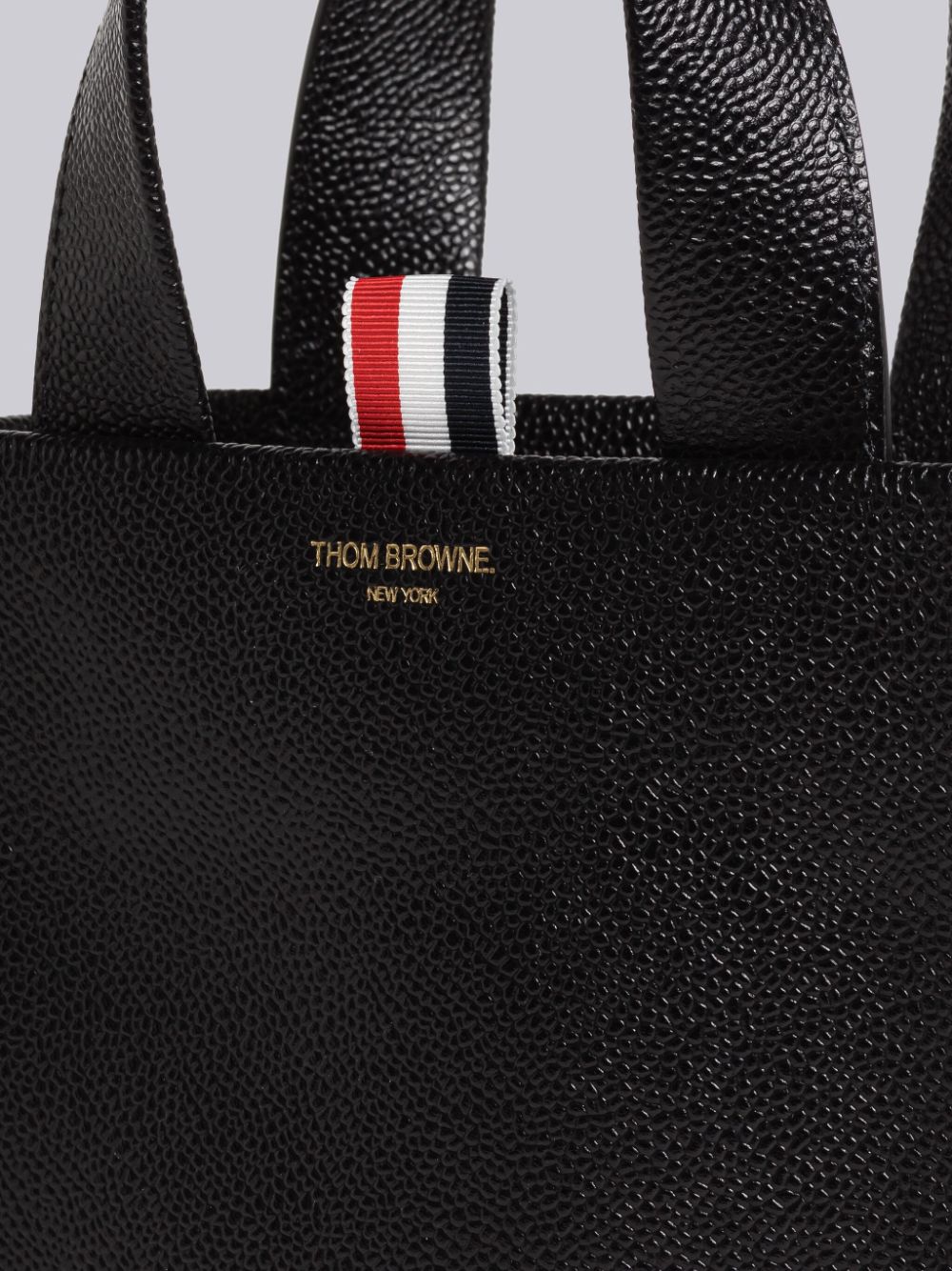 Thom Browne Pebble Grain Leather Small Square Donna Borse Tote Nere | XYJ44R32360