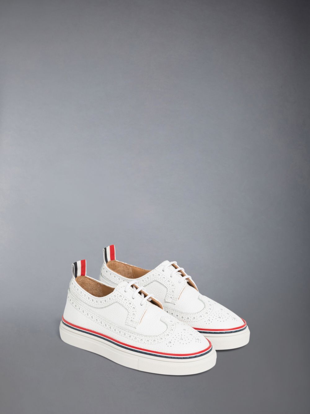 Thom Browne Pebble Grain Longwing Ragazza Sneakers Bianche | YOM23T46239