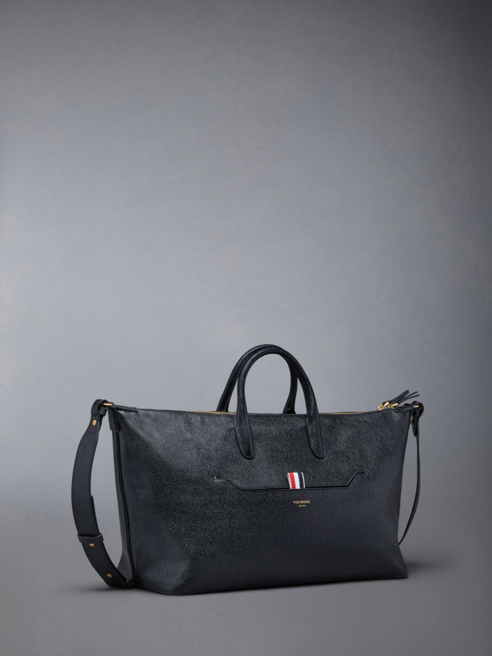 Thom Browne Pebble Grain Medium Donna Borsa Da Viaggio Nere | TDC18E35823