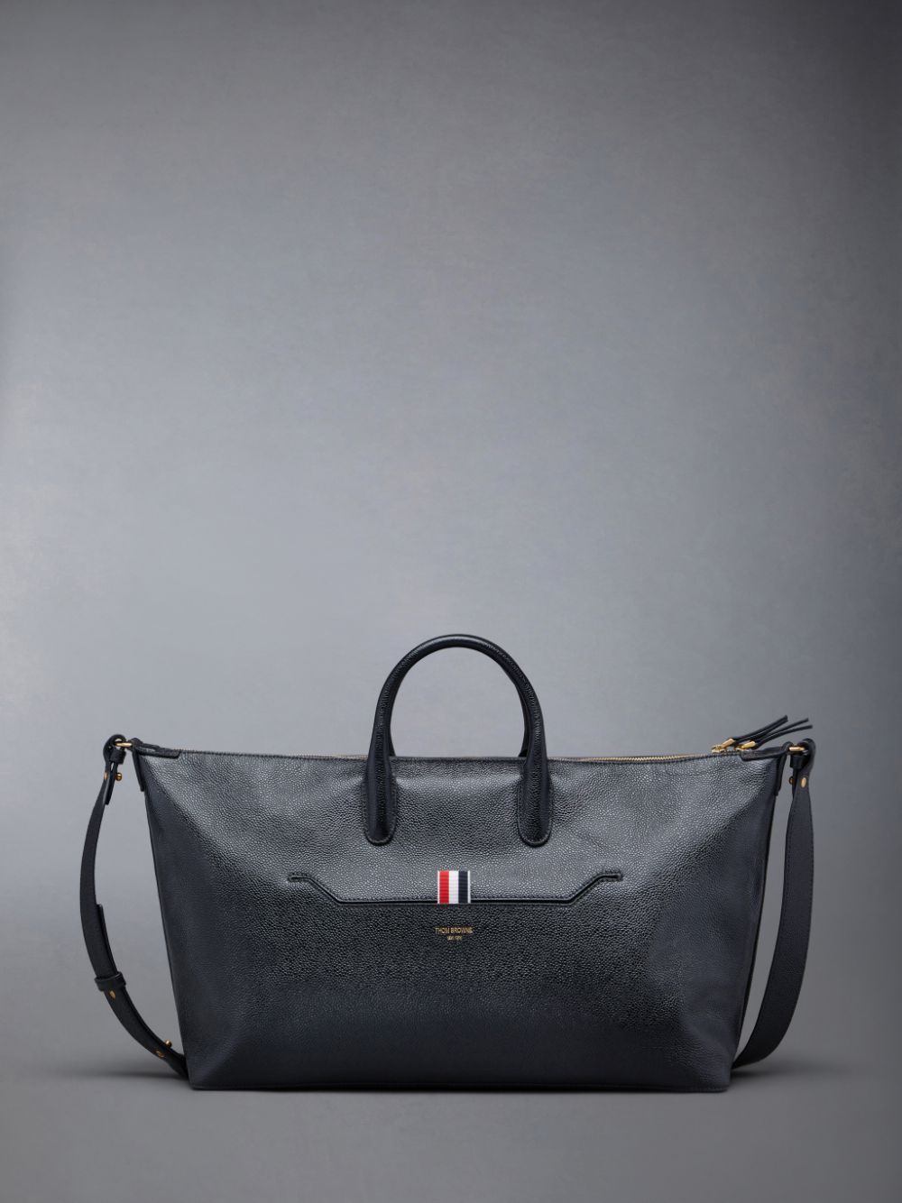 Thom Browne Pebble Grain Medium Donna Borsa Da Viaggio Nere | TDC18E35823