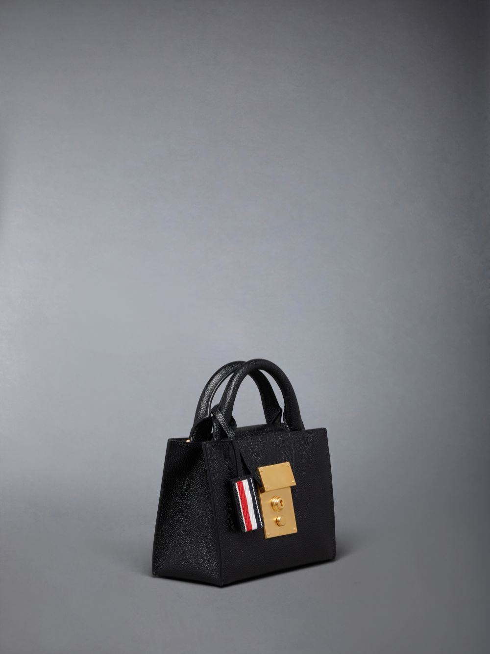 Thom Browne Pebble Grain Mini Mr. Uomo Borse Tote Nere | YYS79X47302