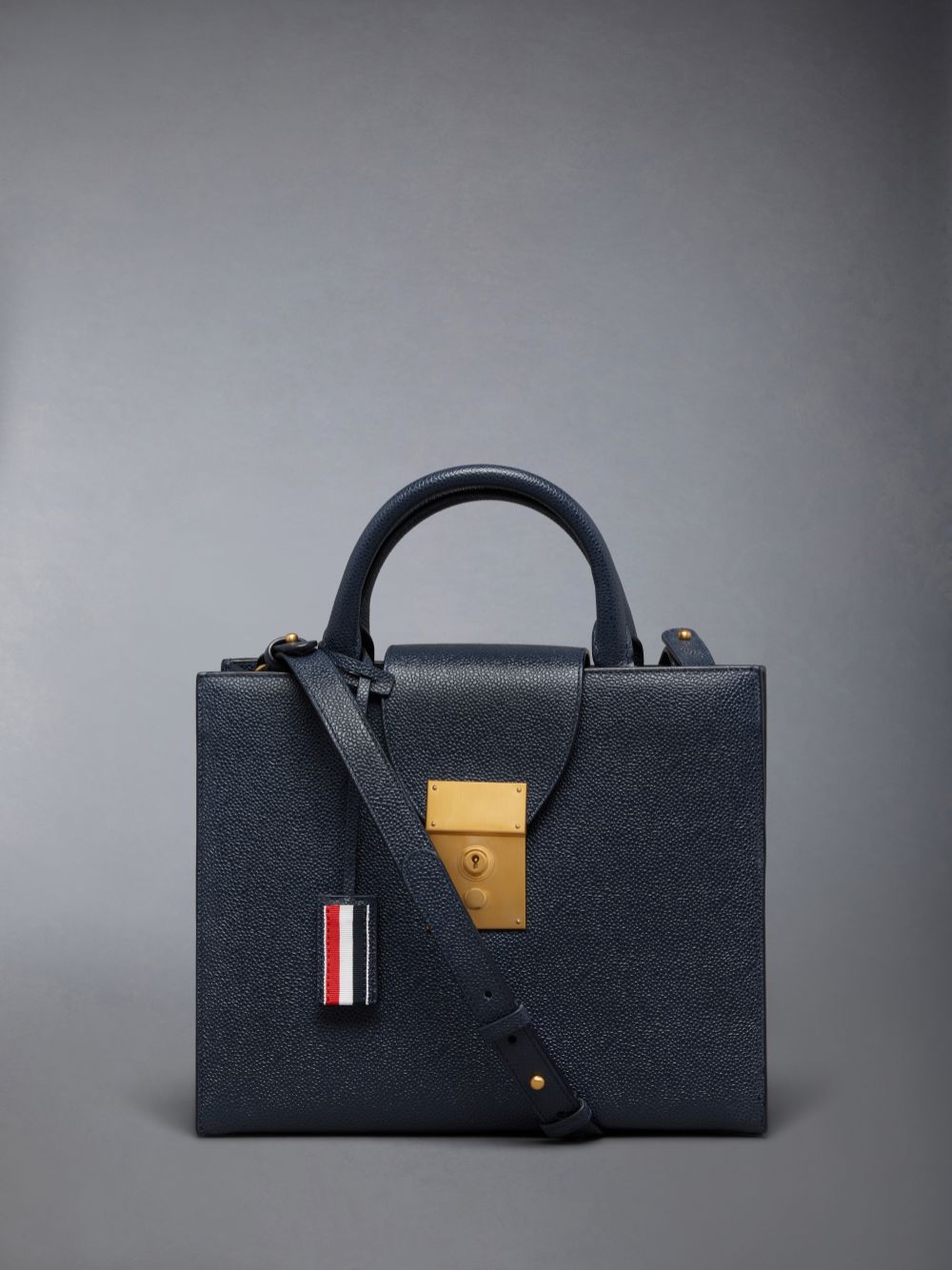 Thom Browne Pebble Grain Small Mr. Donna Borse Tote Blu | NHC42C33287