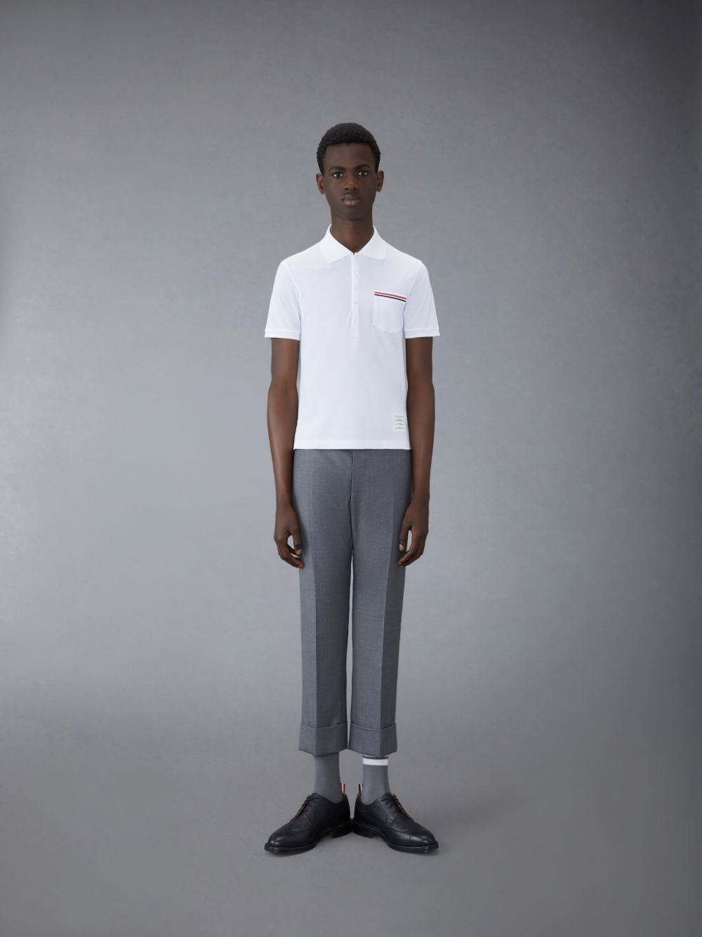 Thom Browne Pique Pocket Uomo Polo Bianche | WZM09S83127