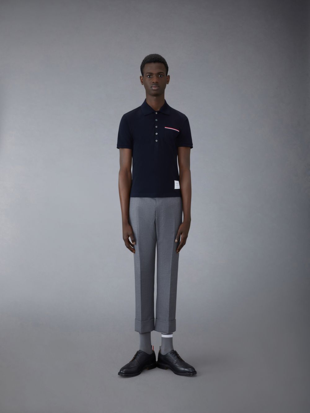 Thom Browne Pique Pocket Uomo Polo Blu | SLZ95M97694