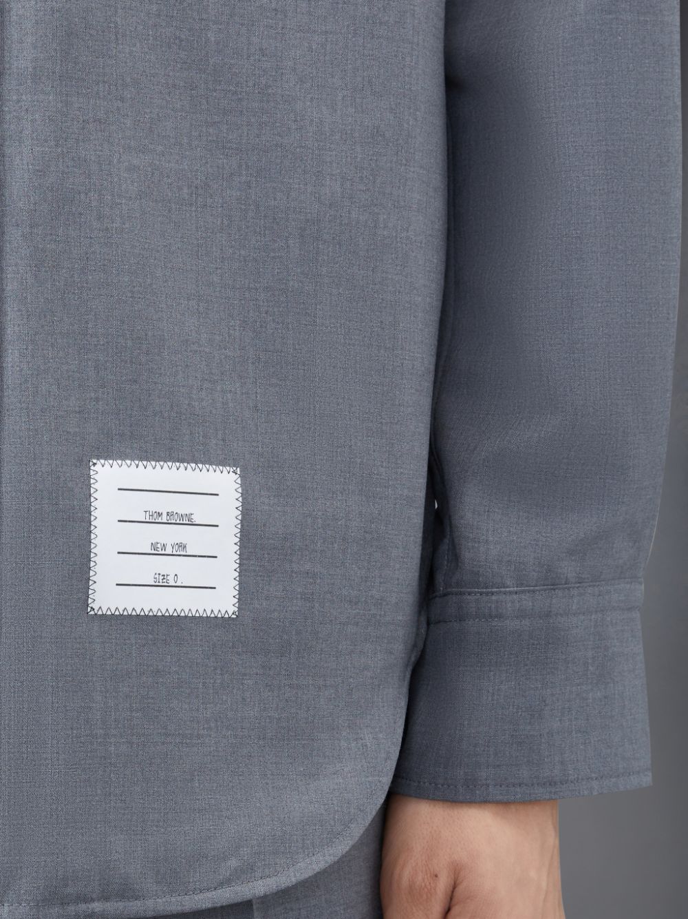 Thom Browne Plain Weave 4-Bar Jacket Uomo Camicie Grigie | BSZ52N66911