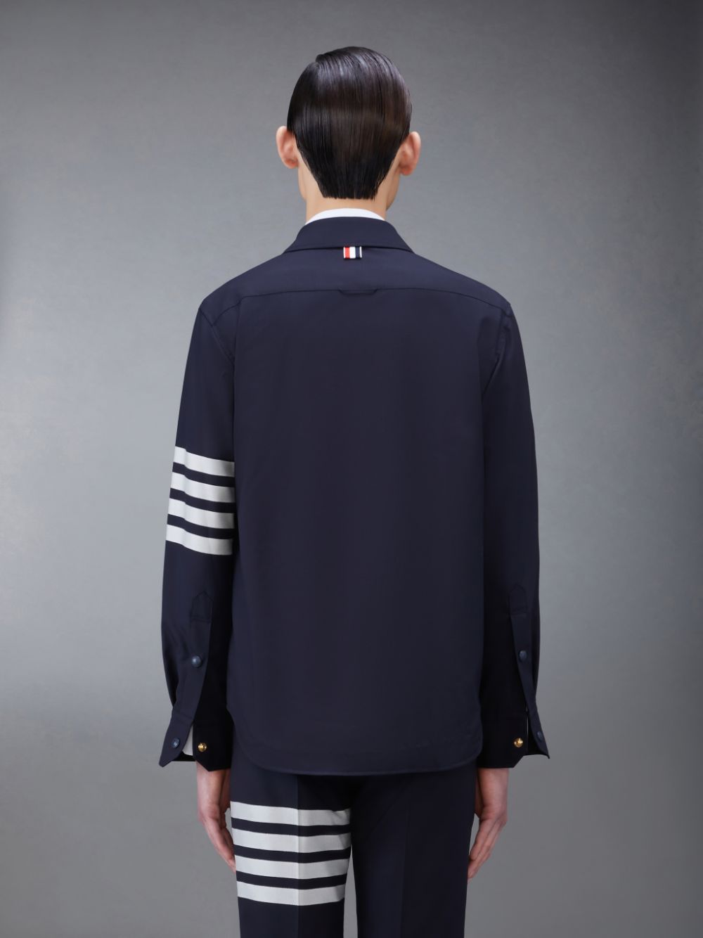 Thom Browne Plain Weave 4-Bar Jacket Uomo Camicie Blu | LCI84Q10207