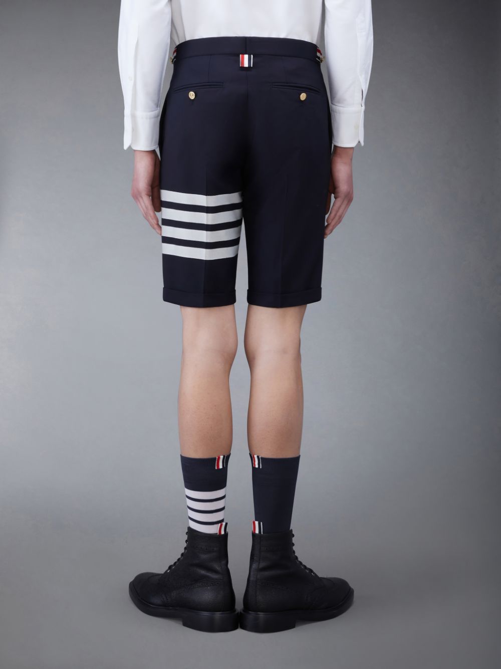 Thom Browne Plain Weave 4-Bar Low Rise Uomo Pantaloncini Blu | MUH06E88639