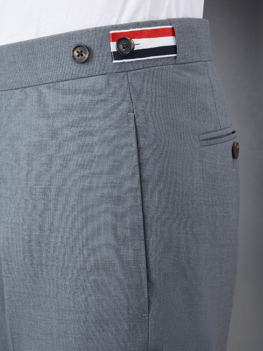 Thom Browne Plain Weave 4-Bar Low Rise Uomo Pantaloncini Grigie | VYG75M59587