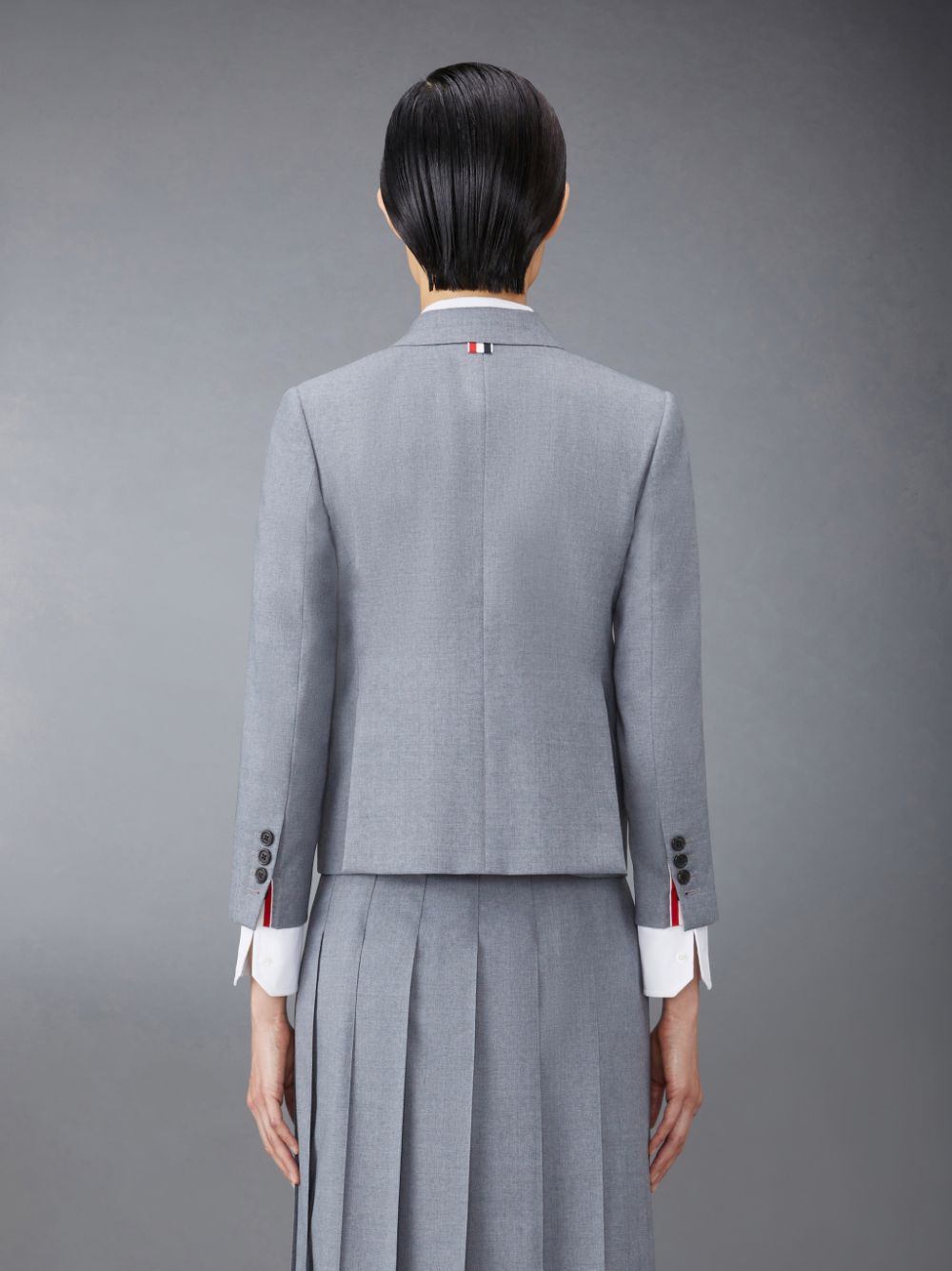 Thom Browne Plain Weave School Uniform High Armhole Sport Donna Cappotti Grigie | YUB78W16360