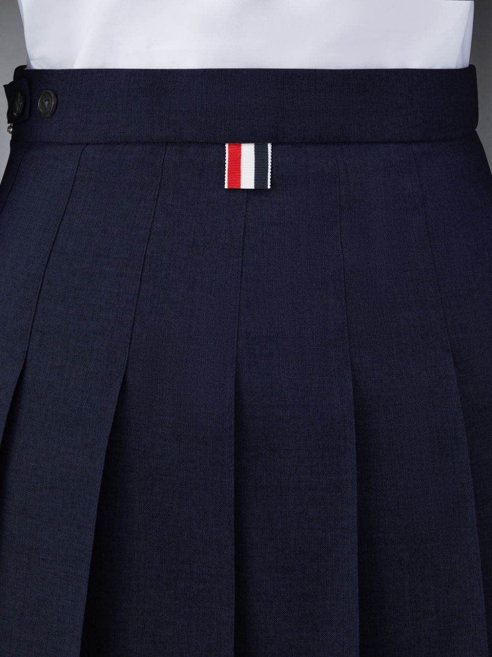 Thom Browne Plain Weave School Uniform Pleated Mini Donna Gonne Blu | ZCR56V37420