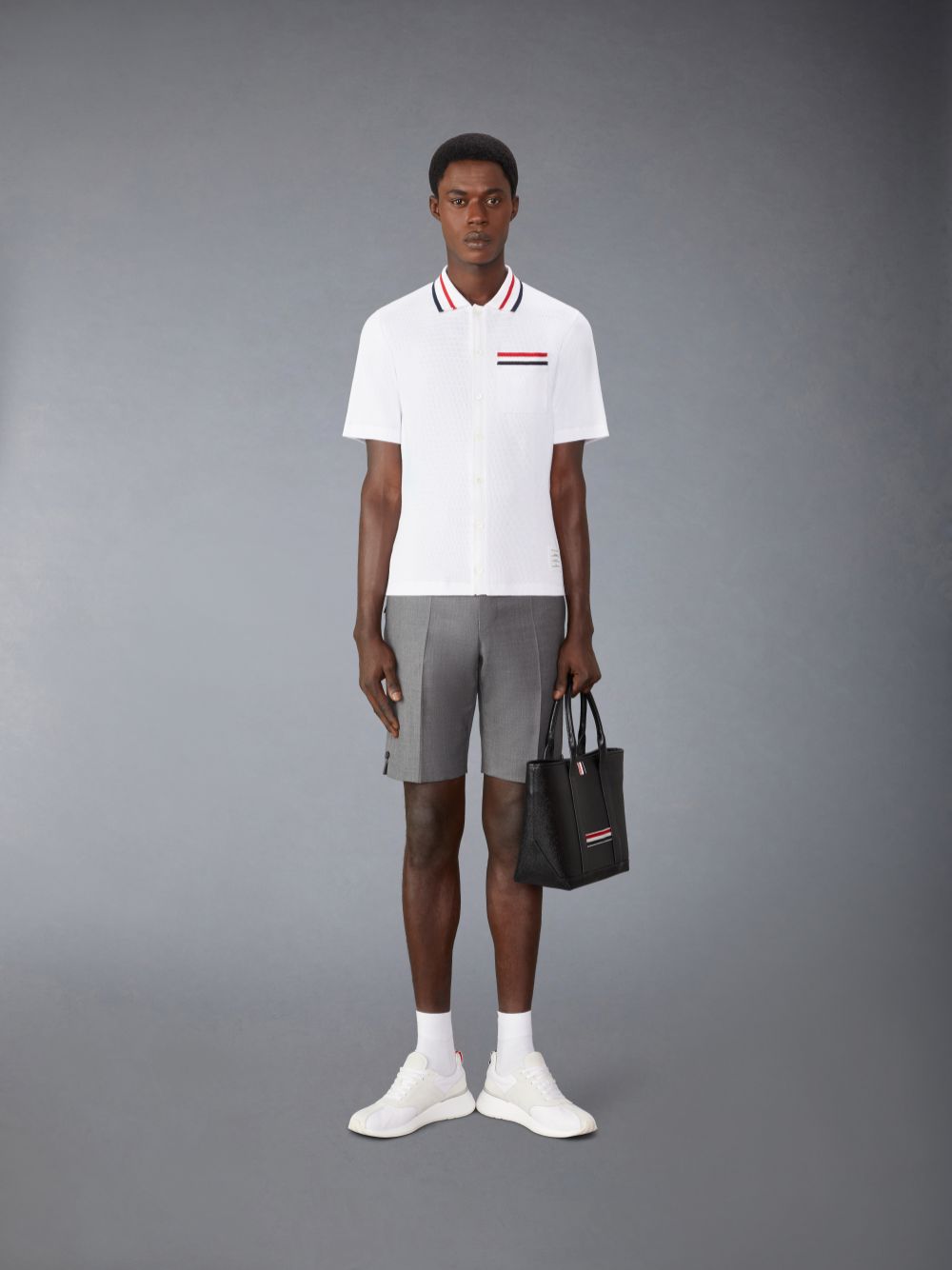 Thom Browne Pointelle Cotton Uomo Camicie Bianche | LIG71Z41902