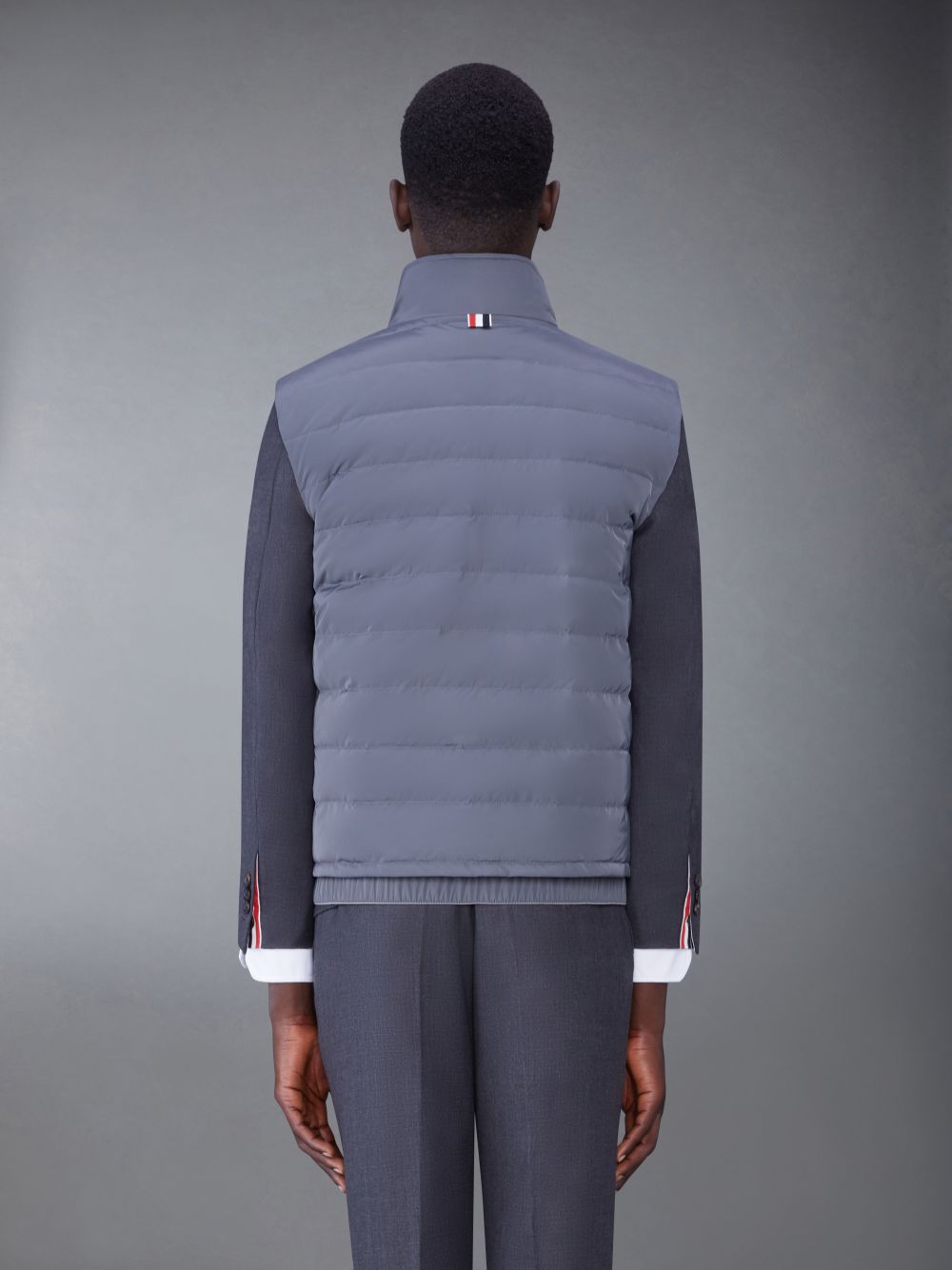 Thom Browne Poly Twill 4-Bar Down Ski Uomo Gilet Grigie | XOM12B72183