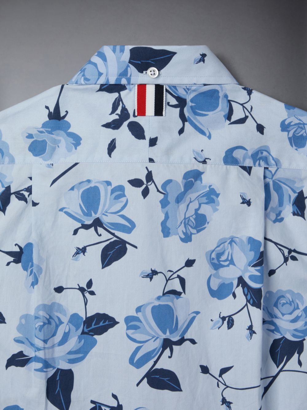 Thom Browne Poplin Rose Floral Ragazzo Camicie Blu | GPS76W71715