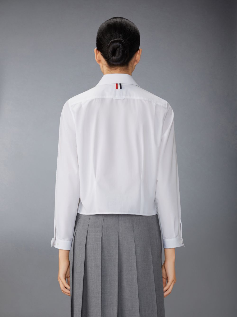 Thom Browne Poplin Tucked Donna Camicie Bianche | QFA79Q88795