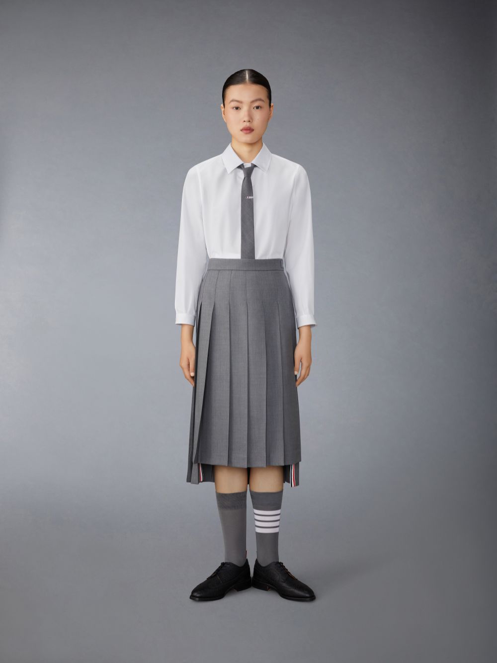 Thom Browne Poplin Tucked Donna Camicie Bianche | QFA79Q88795