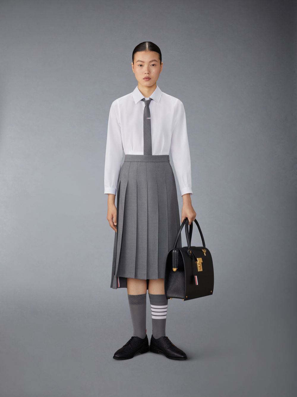 Thom Browne Poplin Tucked Donna Camicie Bianche | QFA79Q88795