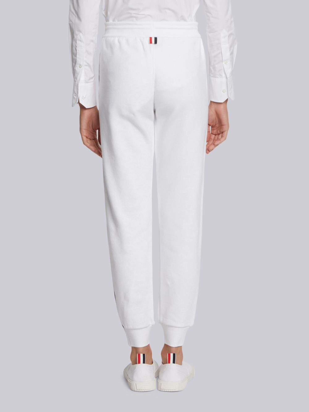 Thom Browne RWB-stripe track Donna Pantaloni Bianche | XJC85H26980