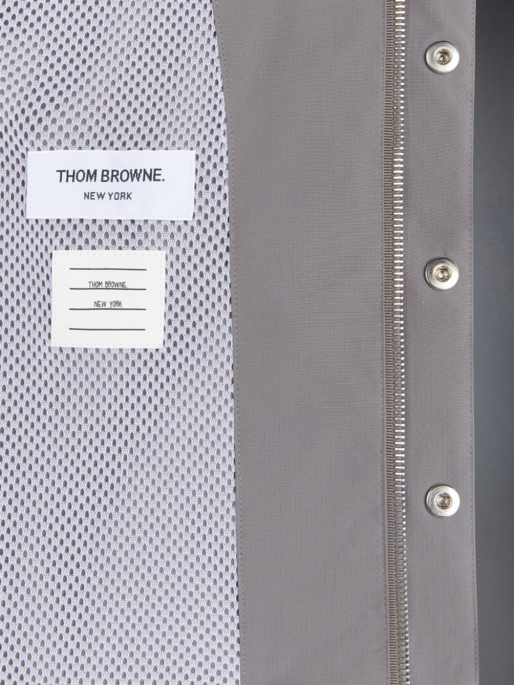 Thom Browne Ripstop 4-Bar Rain Ragazzo Giacche Grigie | ZWH38S49017