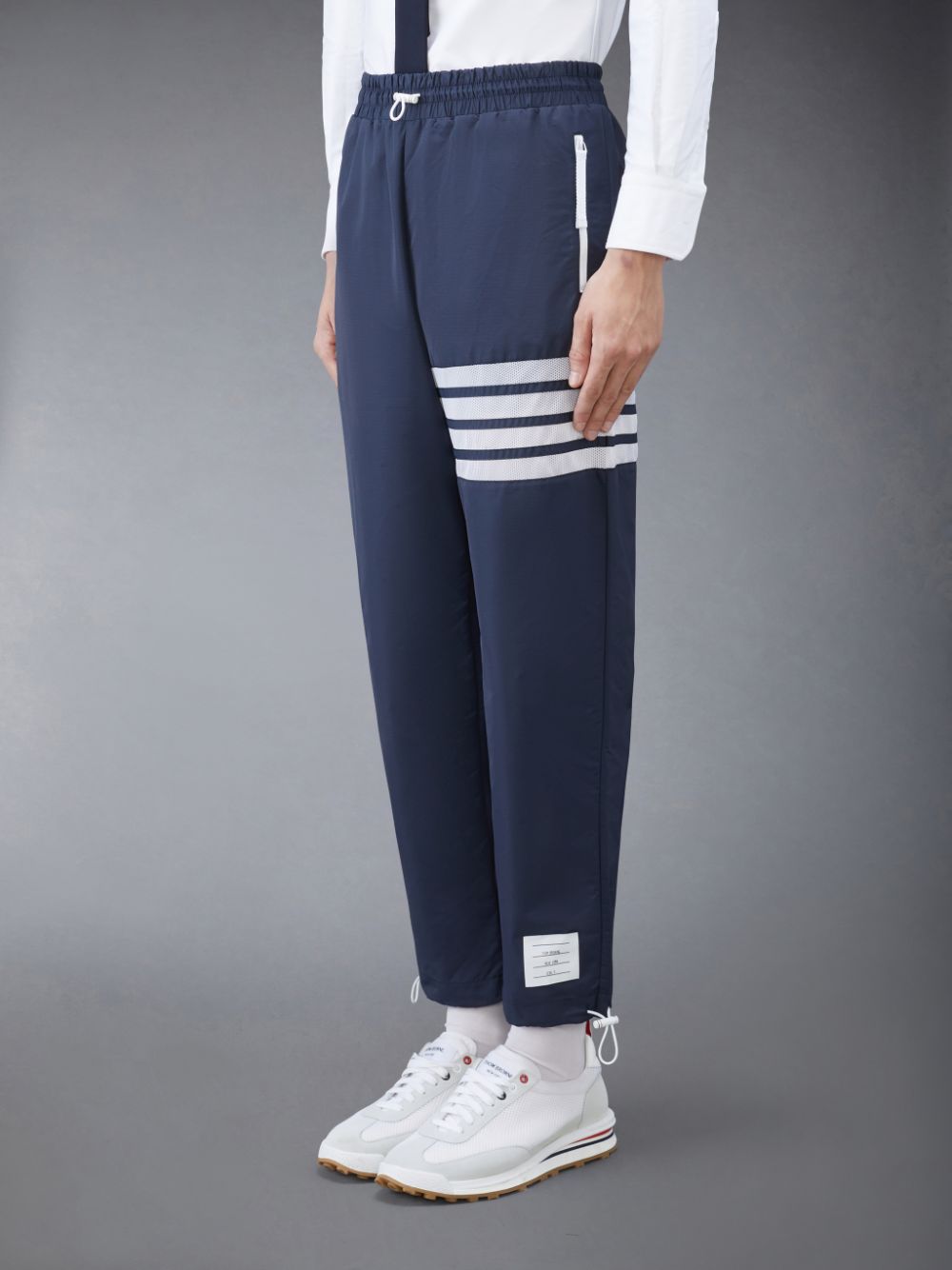 Thom Browne Ripstop Mesh 4-Bar Track Uomo Pantaloni Blu | SFI70M18843