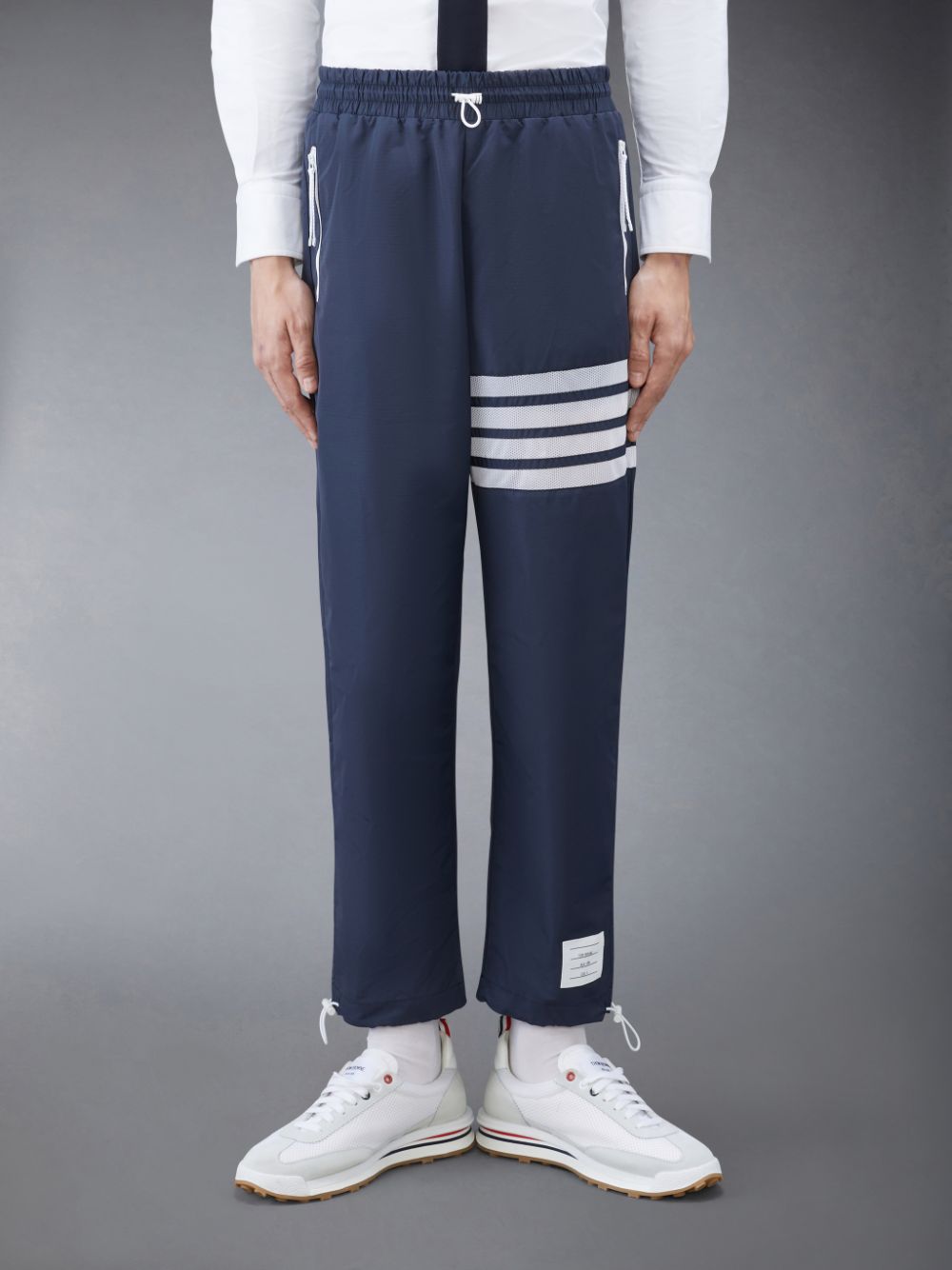 Thom Browne Ripstop Mesh 4-Bar Track Uomo Pantaloni Blu | SFI70M18843