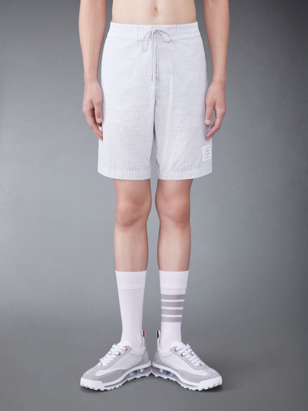 Thom Browne Seersucker Board Uomo Pantaloncini Bianche | SKR37W36270