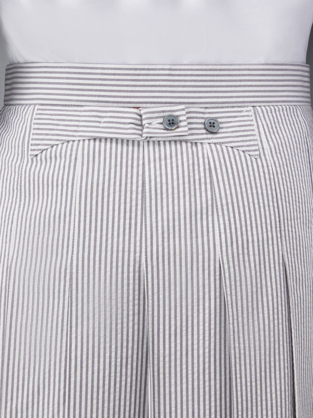 Thom Browne Seersucker Classic Pleated Uomo Gonne Grigie | TRC12L77024