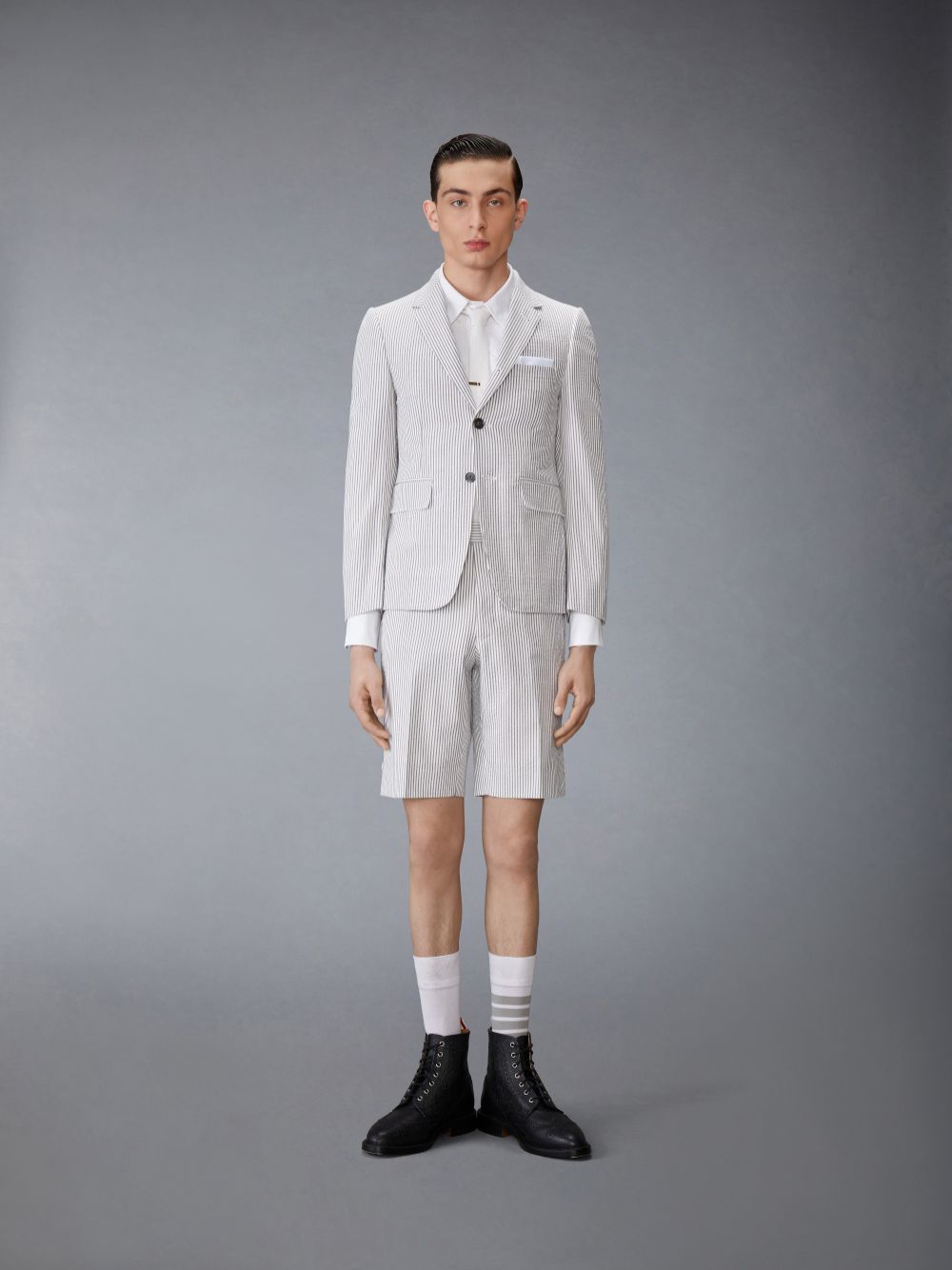 Thom Browne Seersucker Classic Sport Uomo Cappotti Bianche | FVG92S90852