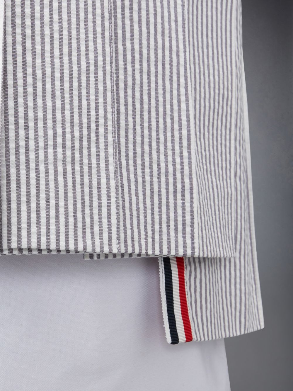 Thom Browne Seersucker Pleated Mini Donna Gonne Grigie | DLI31W50934