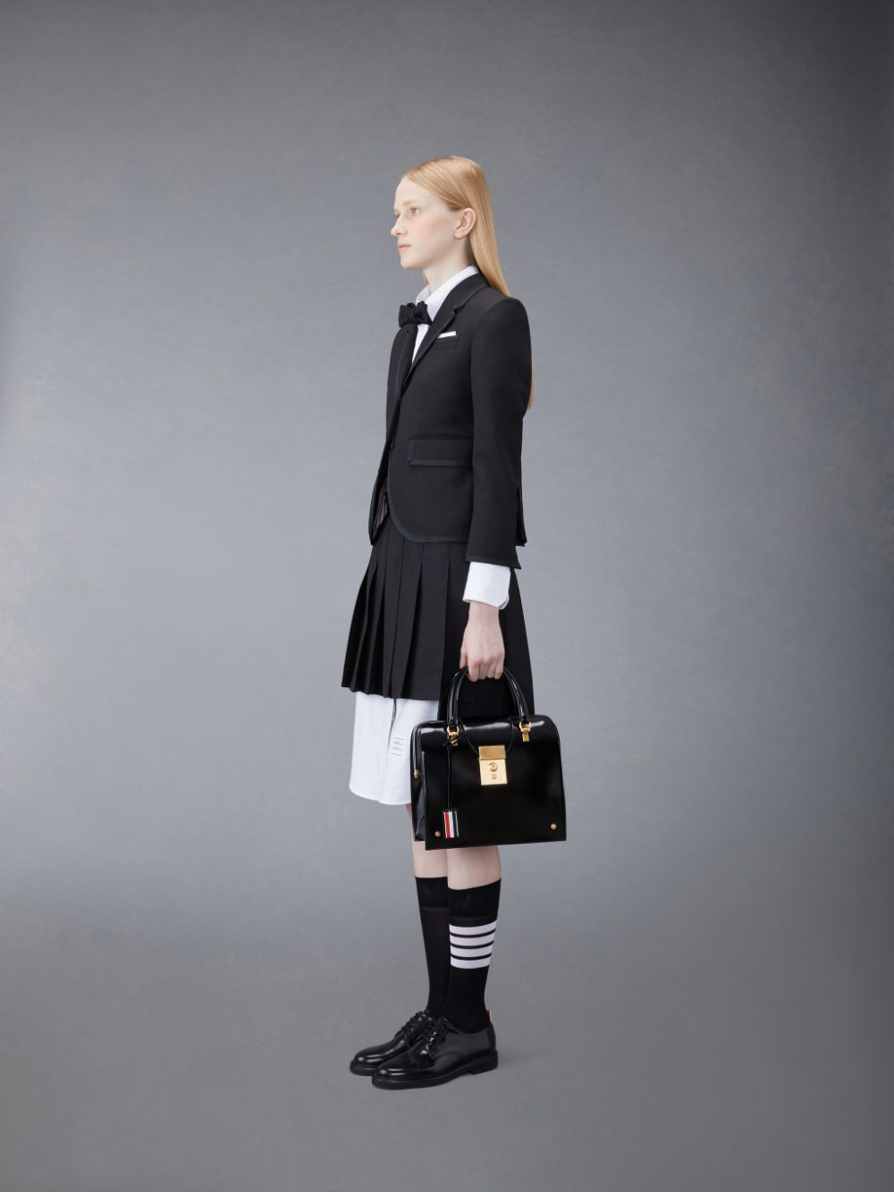 Thom Browne Smooth Calf Mrs. Donna Borse Tote Nere | SMX35I90854