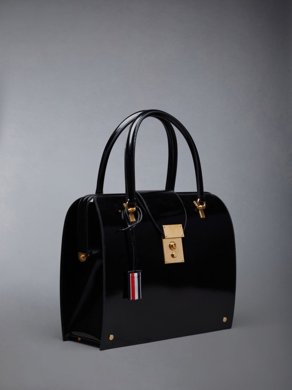 Thom Browne Smooth Calf Mrs. Donna Borse Tote Nere | SMX35I90854