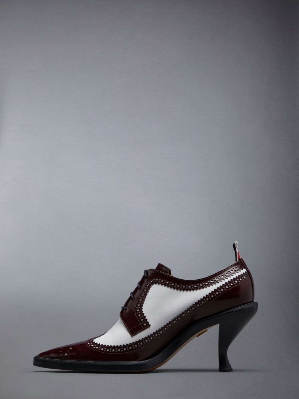 Thom Browne Soft Spazzolato 75mm Curved Heel Longwing Spectator Donna Scarpe Brogue Rosse | ELX02P17087