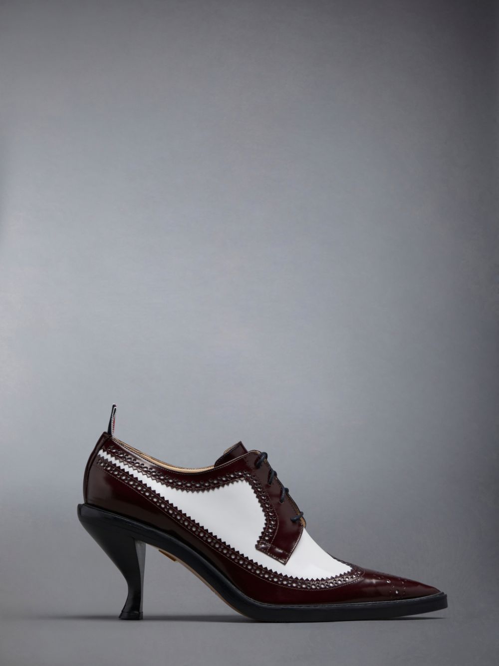 Thom Browne Soft Spazzolato 75mm Curved Heel Longwing Spectator Donna Scarpe Brogue Rosse | ELX02P17087