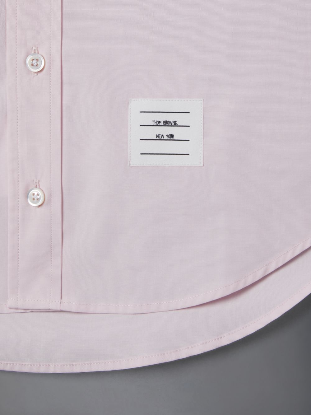 Thom Browne Solid Poplin Polo Ragazzo Camicie Rosa | SNH34A01485