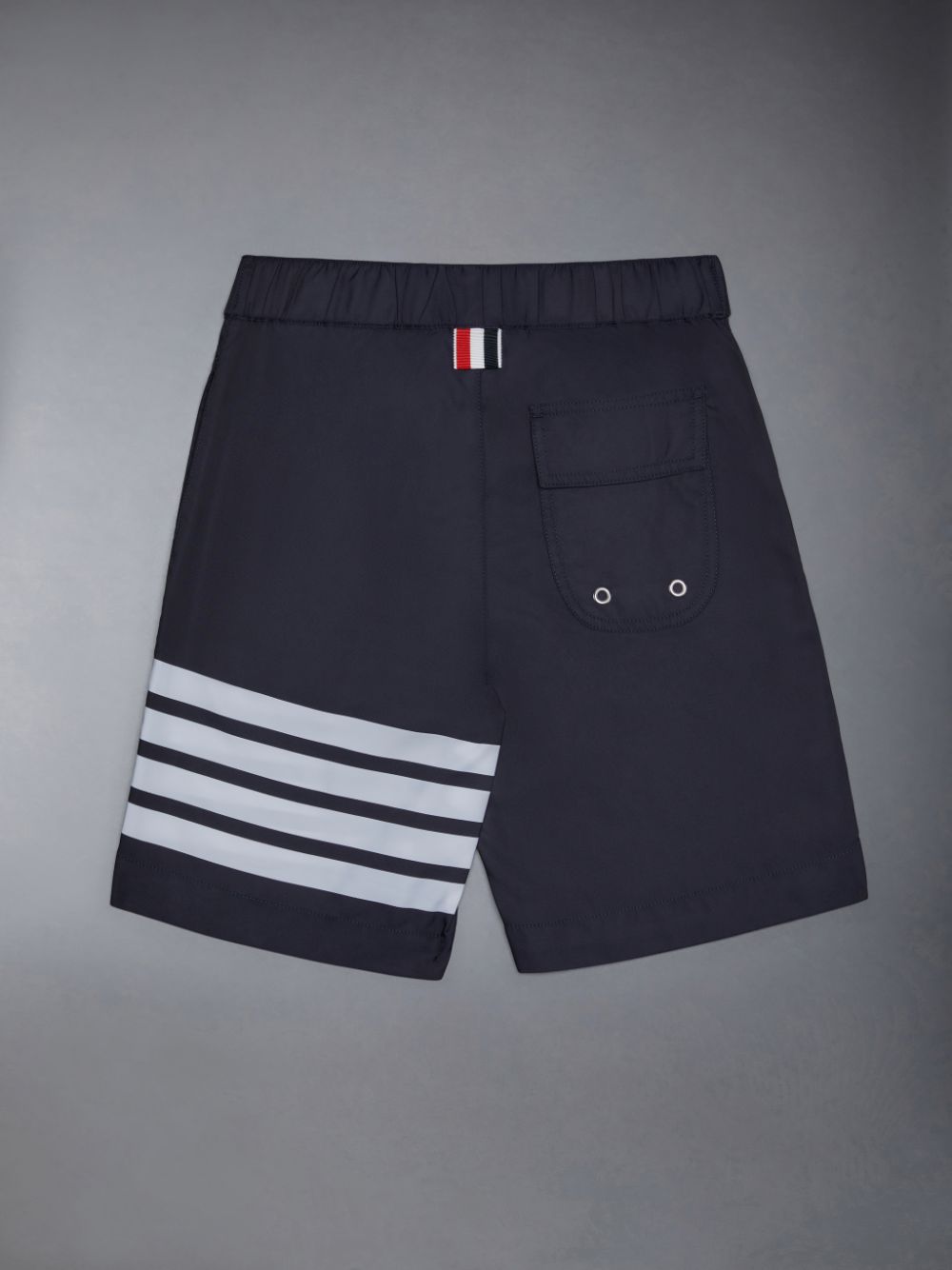 Thom Browne Solid Swim Tech 4-Bar Board Ragazzo Pantaloncini Blu | BJB85T85810