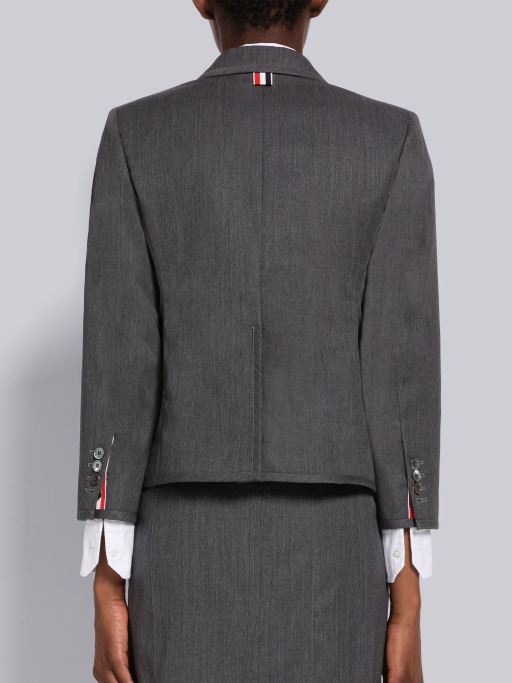 Thom Browne Stiff Wool Gabardine High Armhole Sport Donna Cappotti Grigie | EYR11S23733