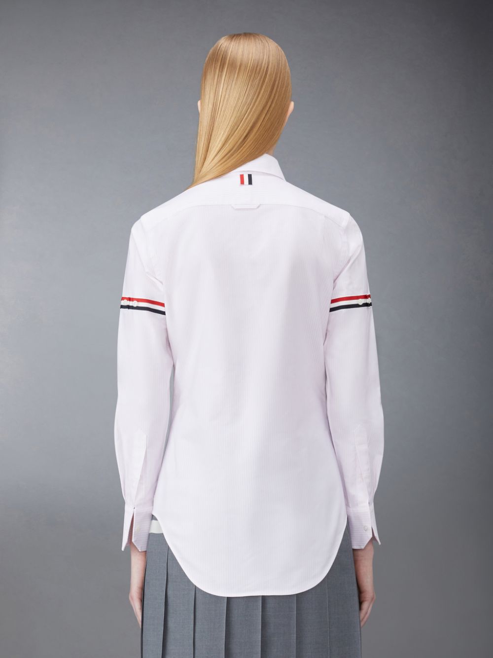 Thom Browne Stripe Oxford Armband Classic Round Collar Donna Camicie Rosa | LZG99W16864